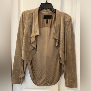 Beautiful Taupe Suede BCBG MaxAzria Cropped Jacket